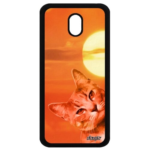 фото Защитный чехол на мобильный // samsung galaxy j3 2017 // "котик" котенок cat, utaupia, оранжевый