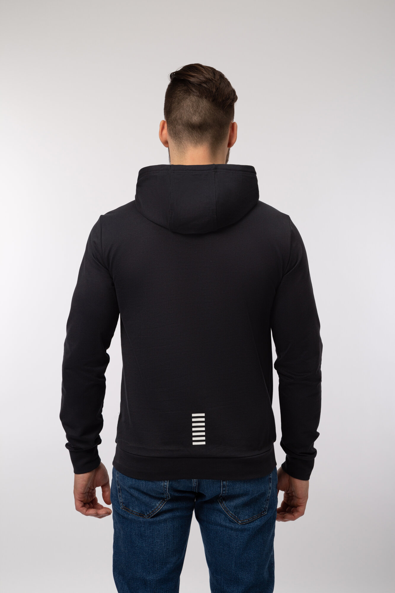 Худи спортивное EA7 EMPORIO ARMANI, размер XL, , темно-синий — фото 1