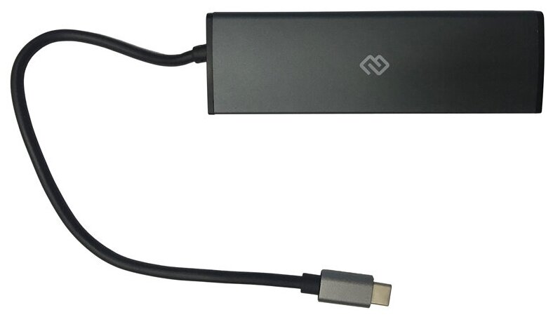 USB-концентратор Digma HUB-2U3.0СCR-UC-G 5порт. (серый)