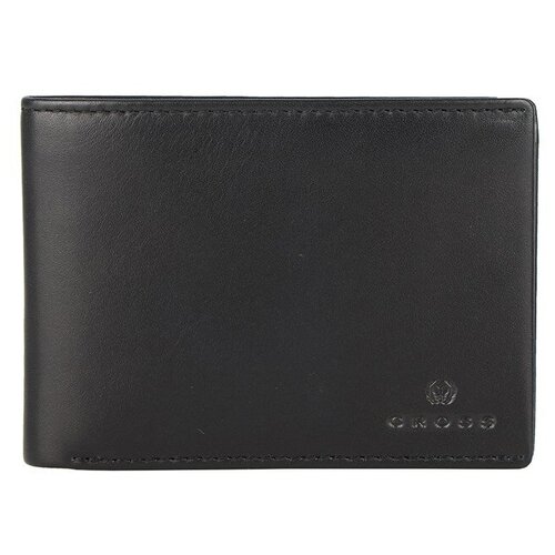 фото Кошелёк cross classics black, кожа наппа, гладкая, цвет черный, 11 х 8,1 х 1 см