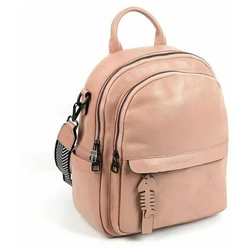 фото Женский кожаный рюкзак 8360 пинк fuzi house