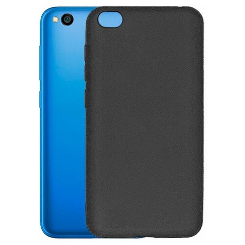 фото Матовый чехол mattecover для xiaomi redmi go силиконовый черный