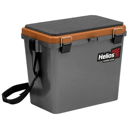 Ящик для рыбалки HELIOS HS-IB-19-GGo-1 39х25.7х32 см серый/золото