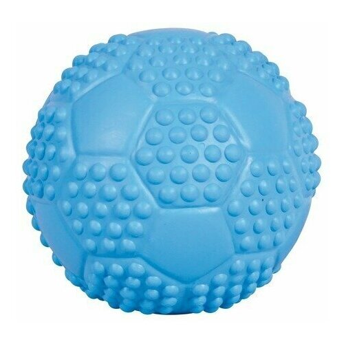 фото Trixie игрушка для собак "мяч футбольный", натуральная резина ф5,5см