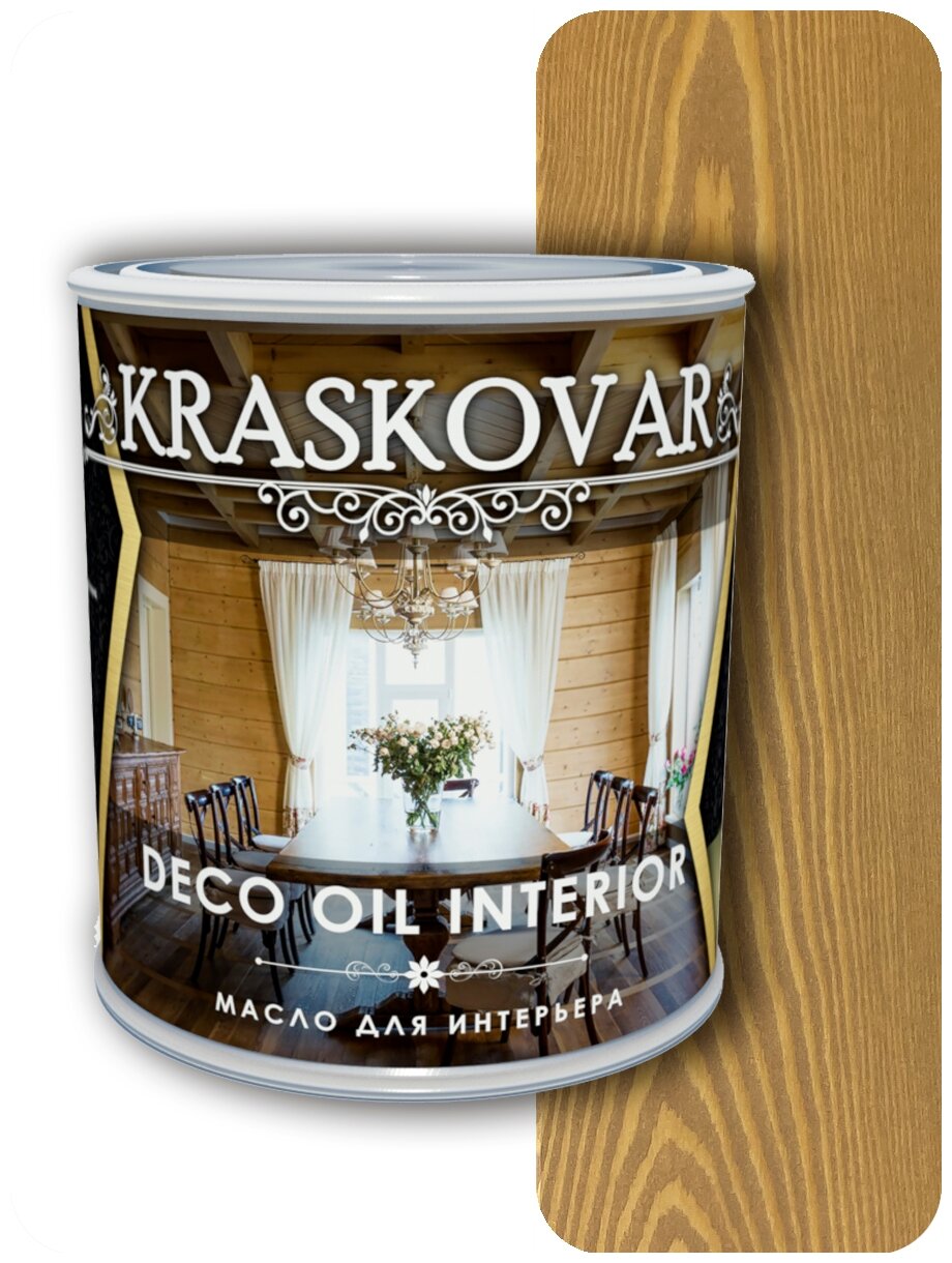 Масло для интерьера Kraskovar Deco Oil Interior Тоскана 0,75л - фотография № 4