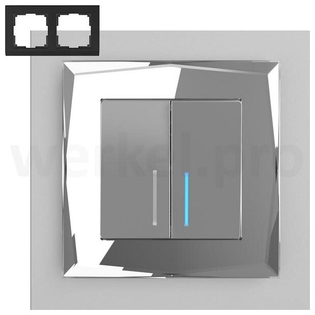 Рамка на 2 поста Werkel DIAMANT W0021208 4690389158810 - фото №8