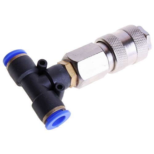 Соединитель трубки ПВХ полиамид d8мм тройник с быстросъемом AT AT10799 559₽