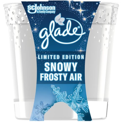 Glade Ароматизированная свеча Snowy frosty air, Снежный морозных воздух, 129 г