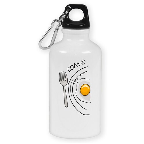 Бутылка с карабином CoolPodarok Соль(есть пара) бутылка с карабином coolpodarok его минни есть пара