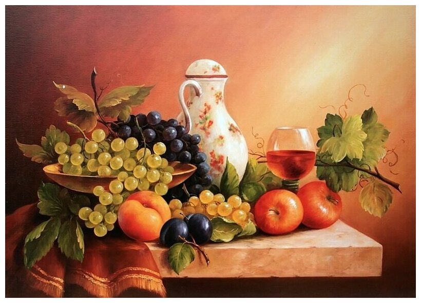 Постер на холсте Натюрморт (Still-life) №4 56см. x 40см.