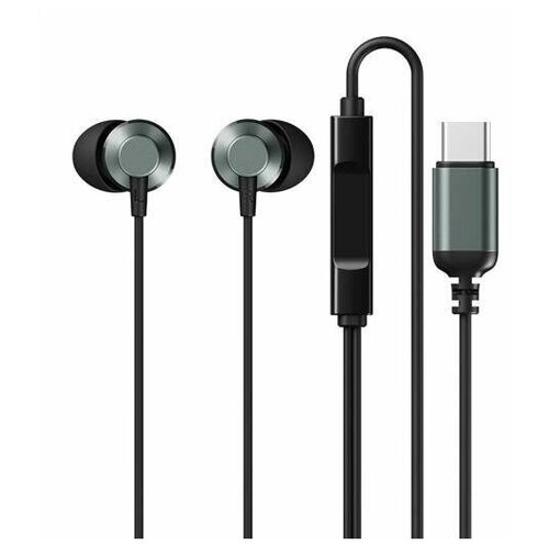 Наушники Remax RM-512a проводные с разъемом Type-C с микрофоном для телефона компьютера Black 67500₽