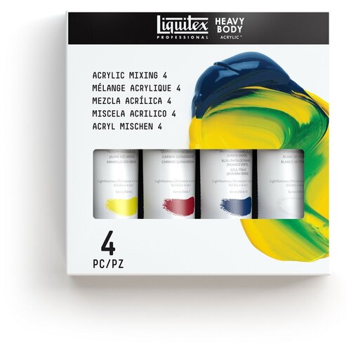 Liquitex Набор акриловых красок Acrylic Mixing 4цв, 59мл