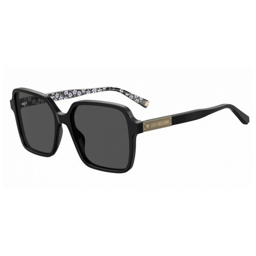солнцезащитные очки love moschino mol056 s 000 ha золотой Солнцезащитные очки LOVE MOSCHINO, черный