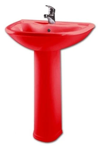 Раковина для ванной Оскольская Керамика Престиж-63 Стандарт красный (45160100102) - фотография № 1