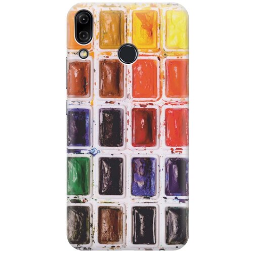 фото Силиконовый чехол на asus zenfone 5z (zs620kl) / асус зенфон 5 зет с принтом "палитра красок" gosso