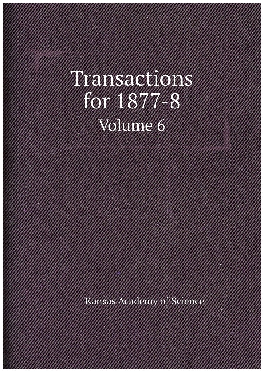 Transactions for 1877-8. Volume 6