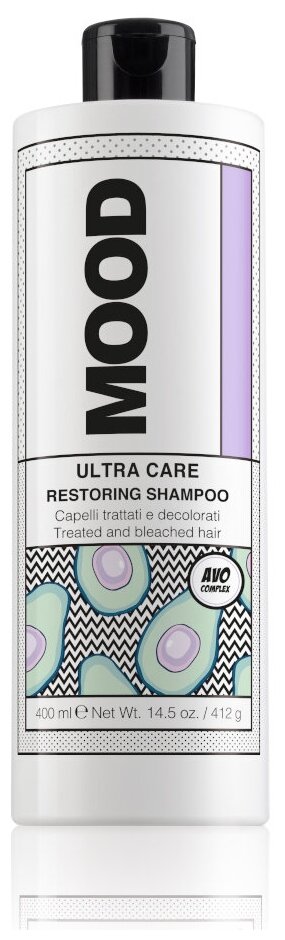 Восстанавливающий шампунь Ultra Care Restoring Shampoo Mood, 400 мл