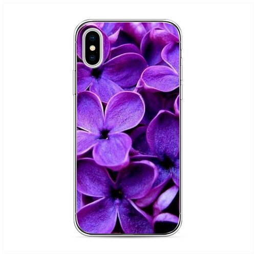 фото Силиконовый чехол "сирень крупная" на apple iphone x/xs / айфон x/xs case place
