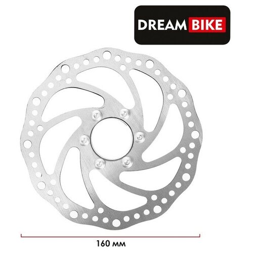 фото Тормозной диск dream bike, с адаптером, 160 мм