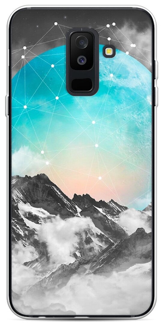 Силиконовый чехол "Созвездие в горах" на Samsung Galaxy A6 + / Самсунг Галакси А6 Плюс