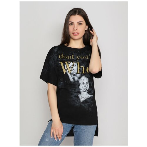 фото Футболка margo, размер 50, черный