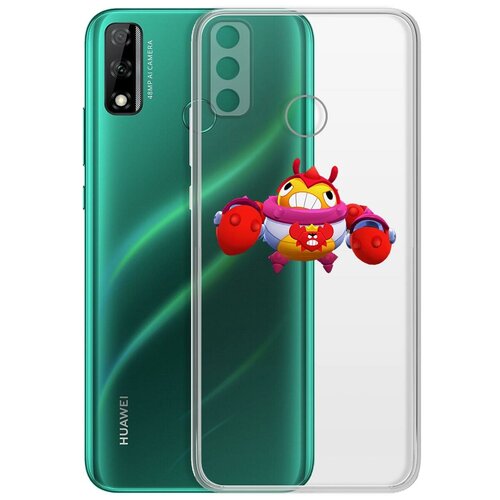 фото Чехол-накладка clear case brawl stars-краб тик для huawei y8s krutoff group