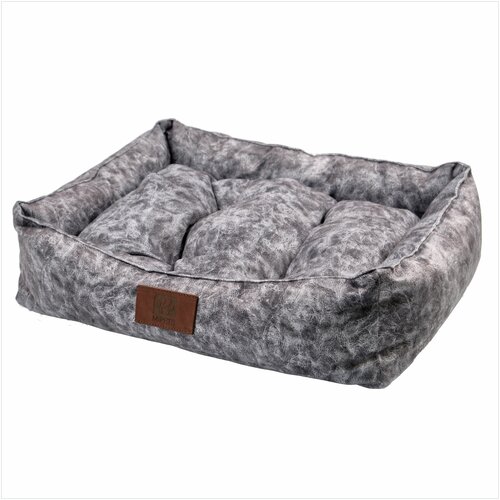 Лежак для животных, размер 55x40x20 см, цвет серый | Лежанка для собак и кошек | для средних и малых пород | лежанка для собак и кошек | лежаки