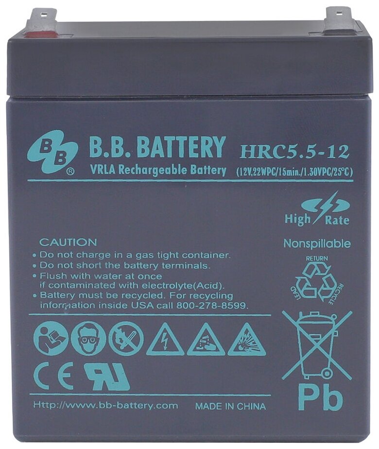 Аккумуляторная батарея B. B. Battery (HRC 5.5-12)