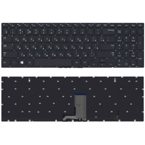 Клавиатура для ноутбука Samsung NP670Z5E-X01 черная с подсветкой клавиатура keyboard cnba5903686 для ноутбука samsung np880z5e 870z5g x01 np670z5e np680z5e np 670z5e x02 670z5e x01 черная с подсветкой