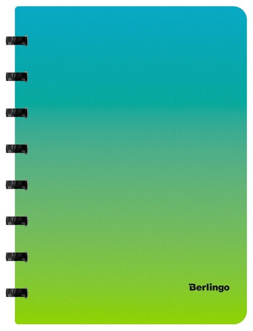 Berlingo бизнес-тетрадь Radiance, линейка, 80 л., 1 шт., голубой/зеленый