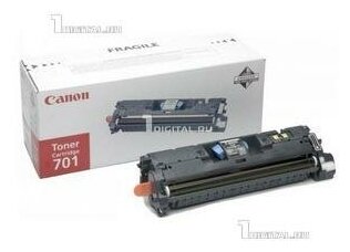 Картридж Canon 701BK (9287A003) черный для Laser Shot LBP-5200/ LBP-5200T/ MF8180/ MF8180C (5К)