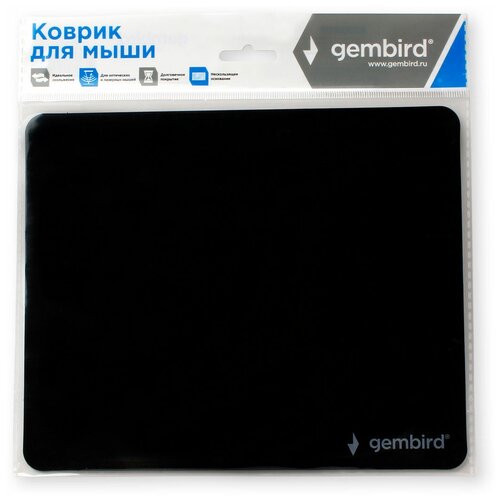 Коврик для мыши Gembird MP-BASIC, чёрный, размеры 220*180*0,5мм, ультратонкий,100% пластик gembird mp basic