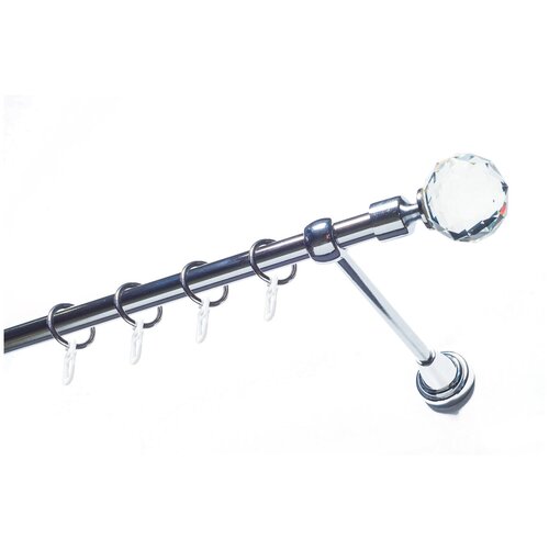 Карниз для штор 2,8 метра AICITY16 бриллиант 1 серебро глянец