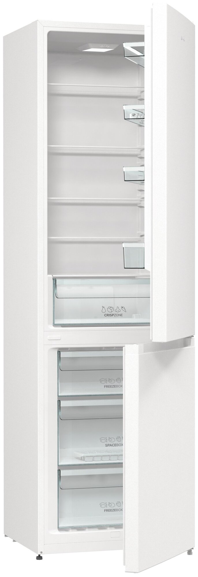 Холодильник GORENJE , двухкамерный, серебристый металлик - фото №3