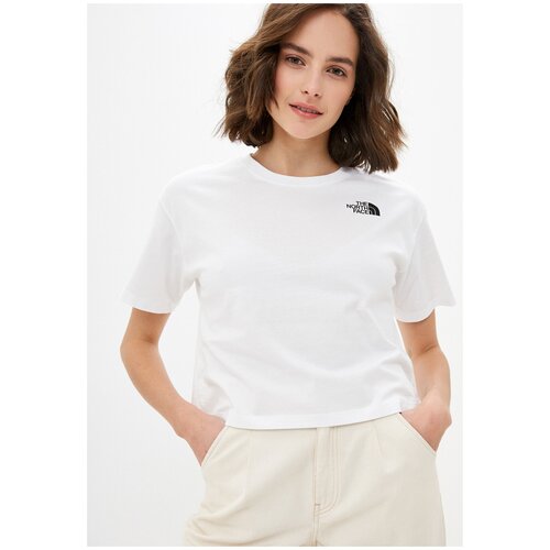 фото Футболка the north face w cropped sd tee белый m ta4sycfn4