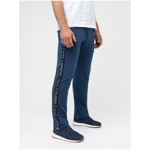 фото Спортивные штаны «великоросс» цвета синего деним без манжета 60