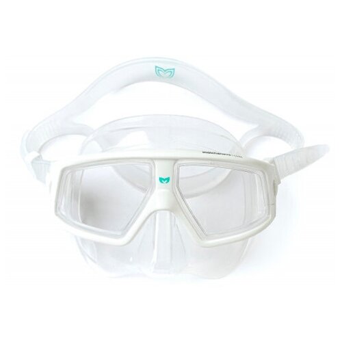 Маска Molchanovs Core - прозрачный силикон, белая рамка