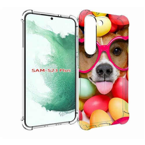 Чехол MyPads Собака-в-яйцах для Samsung Galaxy S23 Plus + задняя-панель-накладка-бампер чехол mypads собака в яйцах для samsung galaxy s23 plus задняя панель накладка бампер
