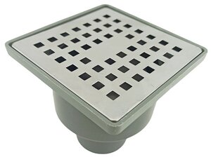 <b>Трап</b> сантехнический LUXPAR 10 см. Квадратики. Прямой <span>тип: выпуск, цвет: серебристый, назначение: <b>для</b> <b>душа</b></span>