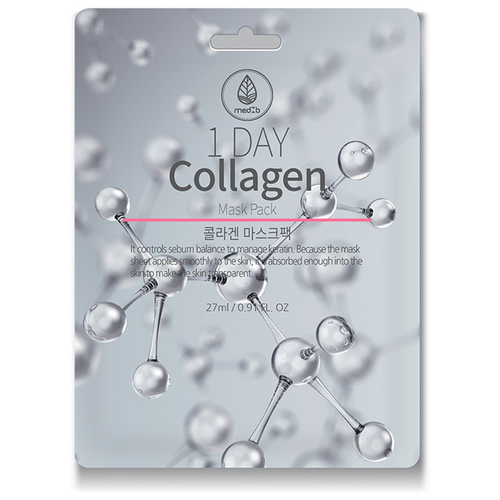 Med B Тканевая маска для лица с коллагеном One Day Collagen Mask, 27 г, 27 мл