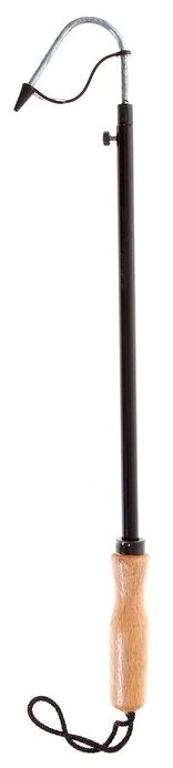 Багорик телескопический металлический ручка деревянная длина 46-75 см