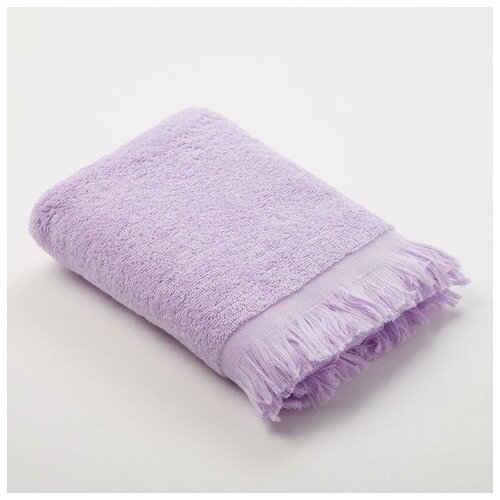 фото Полотенце махровое love life "fringe" 30*60 светло-лавандовый,100% хлопок,360 г/м2 4699529 lovelife