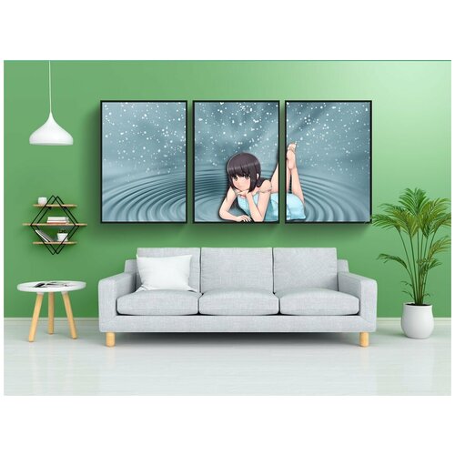 фото Набор модулных постеров для интерьера "фантазия, сказка, малышка" 60x90 см. в тубусе, без рамки lotsprints