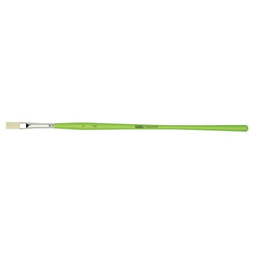 liquitex кисть freestyle 2 синтетика плоская с укороченной вставкой длинная ручка Liquitex Кисть Freestyle, №2 синтетика плоская, длинная ручка