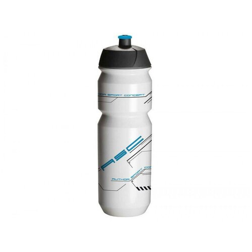 фото Фляга велосипедная 100% биопластиковая ab-tcx-shiva x9 0.85л бело-голубая tacx/author (голландия)