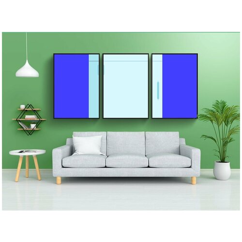 фото Набор модулных постеров для интерьера "холодильник, замороженный, морозильная камера" 60x90 см. в тубусе, без рамки lotsprints