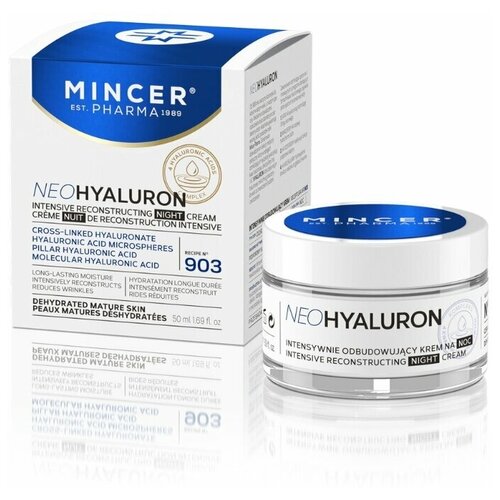 Mincer Neo Hyaluron № 903 - Минцер Антивозрастной Регенерирующий омолаживающий крем от морщин с гиалуроном, 50 мл -