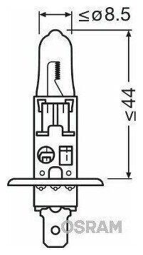 Галогенная лампа Osram TruckStar PRO H1 24V 70W - фото №9