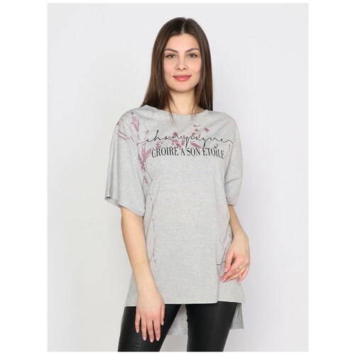 фото Футболка margo, размер 54, серый