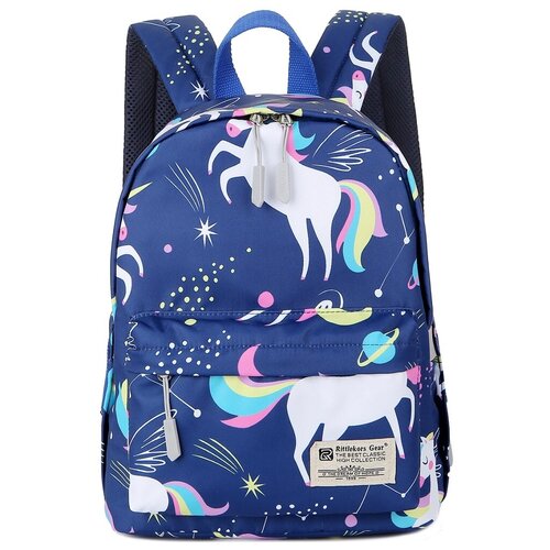 фото Молодёжный рюкзак с красочным принтом для школы и прогулок от rittlekors gear 5687 тианма синий